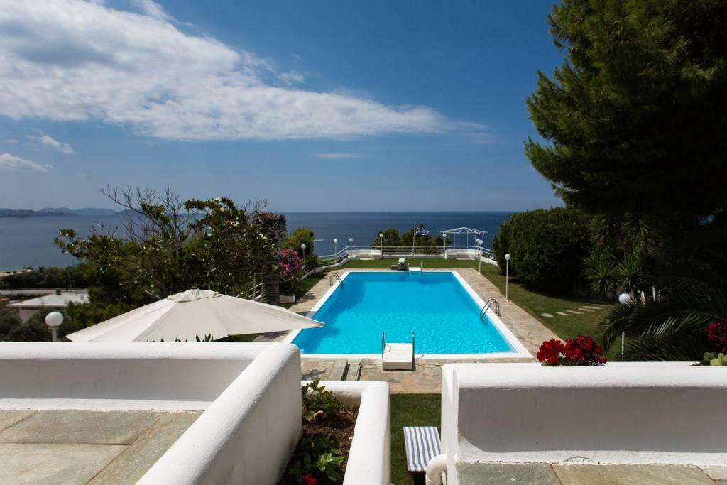 Beautiful, Private Villa By The Sea Agia Marina  外观 照片
